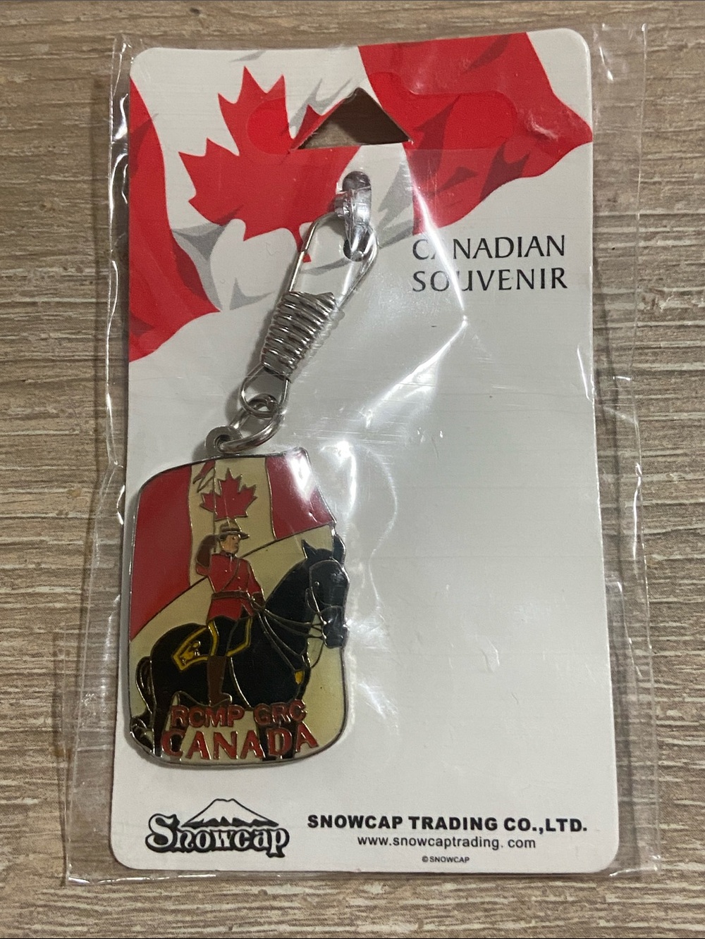 Canadian Mountie Horse Keychain - Red, Black, Gold
